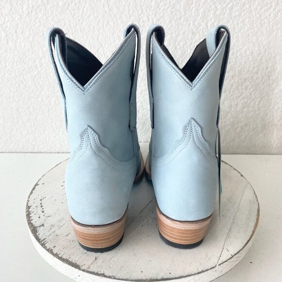 Lane EMMA JANE Womens Cowboy Bootie 6.5 Western Blue Cowgirl Short Ankle Boots - Picture 3 of 12